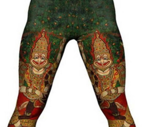 leggings with images of Hindu gods2