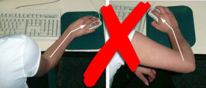 when sitting at a computer4