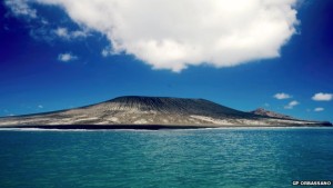 Eruption of Hunga Tonga volcano forms new island